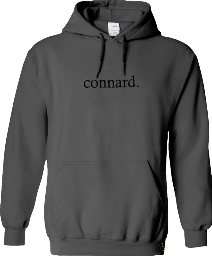 connard.hoodie gris foncé